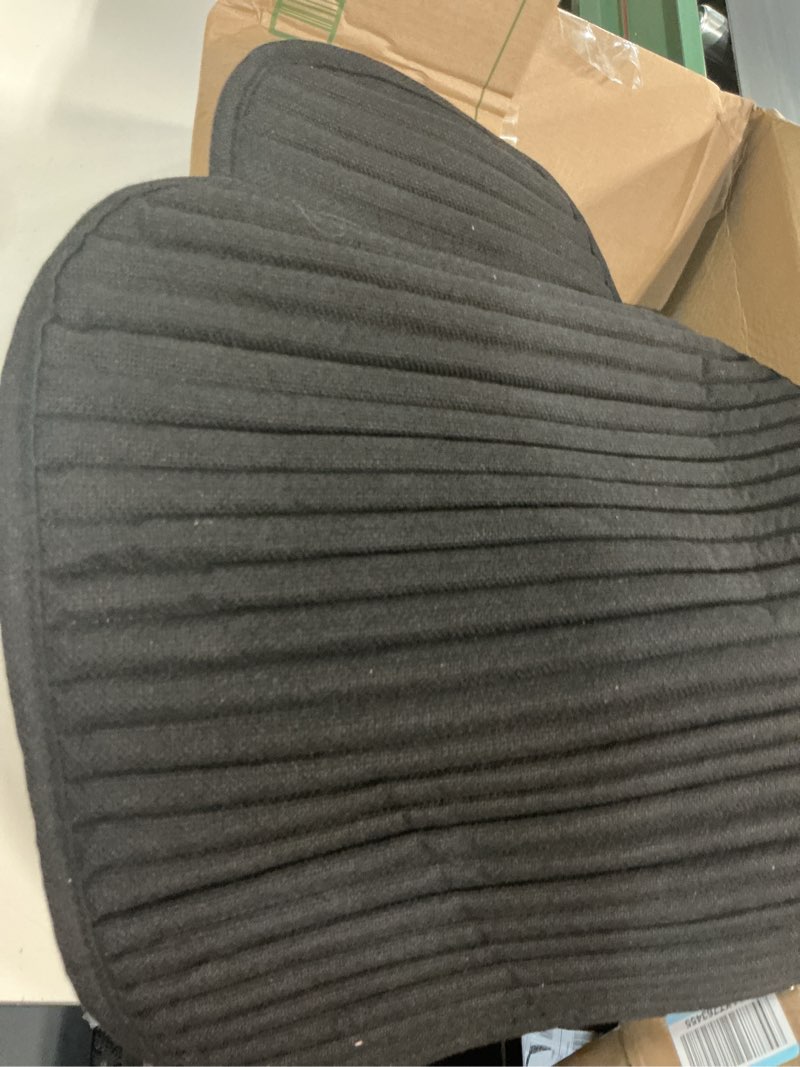 Condition photo showing As Is for car seat cushion car fit for seat cover flax fit for seat cushion automobile backrest cushion pad covers mat four seasons car seat cover(black