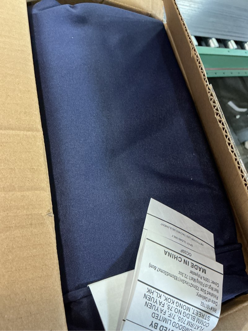 Condition photo showing New/Like New for chaise lounge cushions outdoor, 72"x21"x3" triple-waterproof outdoor chair cushion with removable cover, 4 adjustable ties lounge chair cushions for outdoor furniture, navy navy 72x21x3 inch