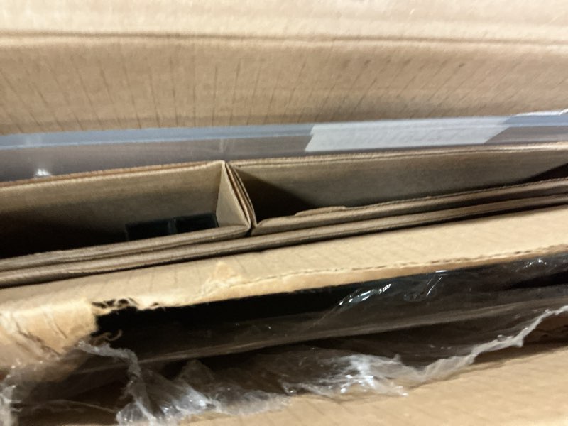Condition photo showing Good Condition for carlisle foodservice products buffet bar sneeze guard with aluminum frame for catering, buffets, restaurants, plastic, 48 x 12.19 x 25.5 inches, black