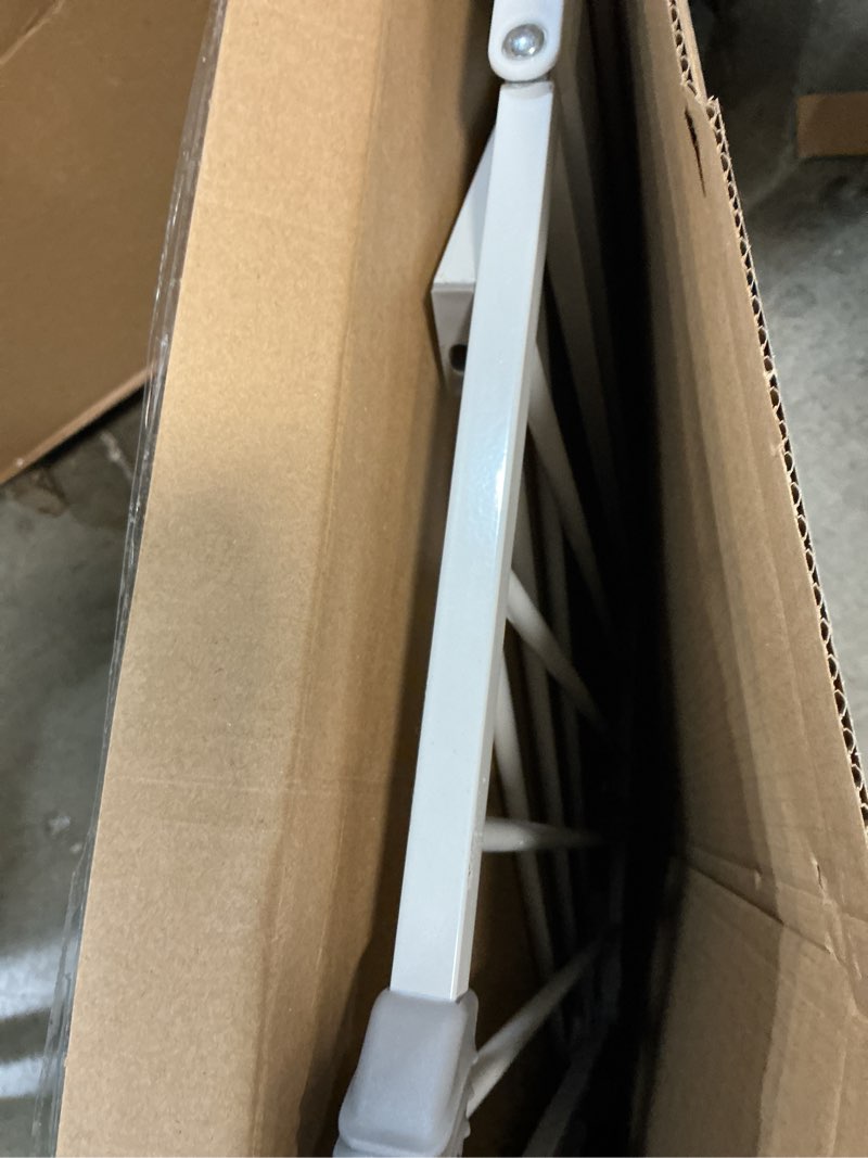 Condition photo showing As Is for Safety 1st Easy Install Walk Thru Baby Gate for Doorway With Door, Dog Gates, Fits 29"-38", Easy Install 28" Tall, White 1-Pack 29" to 38" Wide x 28" Tall White