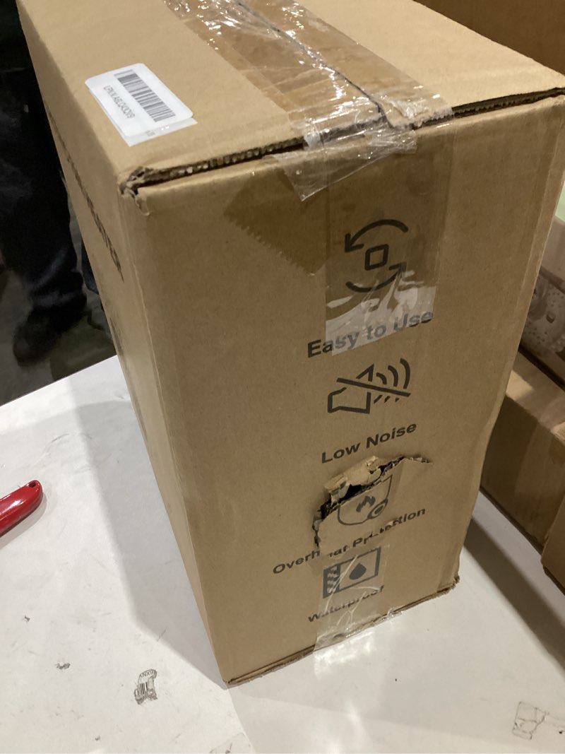 Condition photo showing As Is for Greenhouse Heater with Digital Thermostat, Grow Tent Heaters, Overheat Protection, Fast Heating for Green House, Flower Room, Yellow