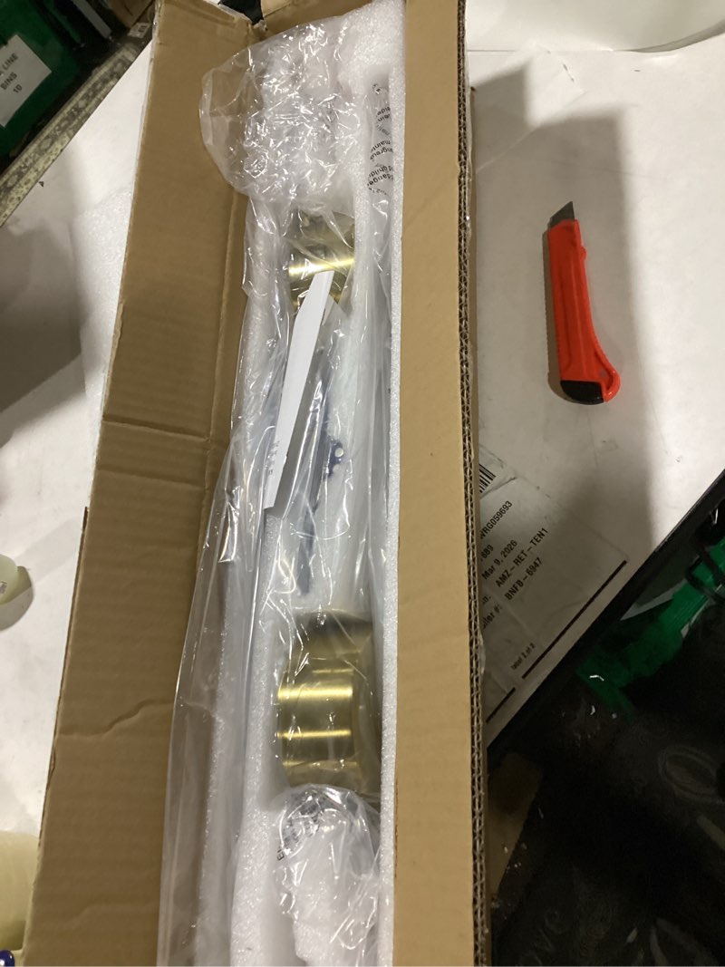 Condition photo showing New/Like New for Battery Operated Modern Wall Sconces, Dimmable Wireless Wall Light Set of Two with Remote Control, 3 Color Temperatures, Rechargeable LED Wall Sconce for Bedroom, Living Room, Hallway, 23.6 Inch Brass Brass 23.6 Inch