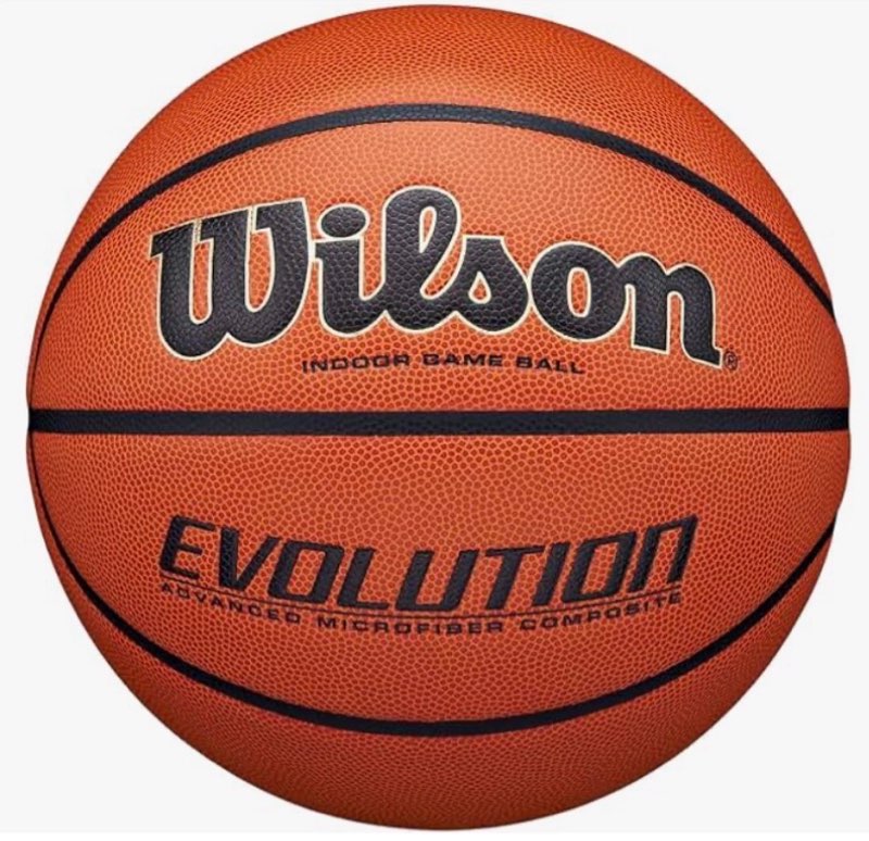 Wilson Evolution Indoor Game Basketball, Intermediate - Size 6