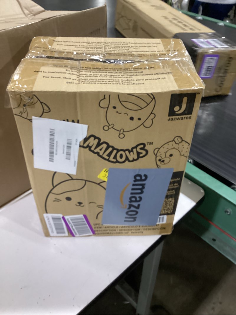 Condition photo showing Good Condition for squishmallows original 14in velocity the purple and black unicorn – official jazwares plush (large) purple & black unicorn