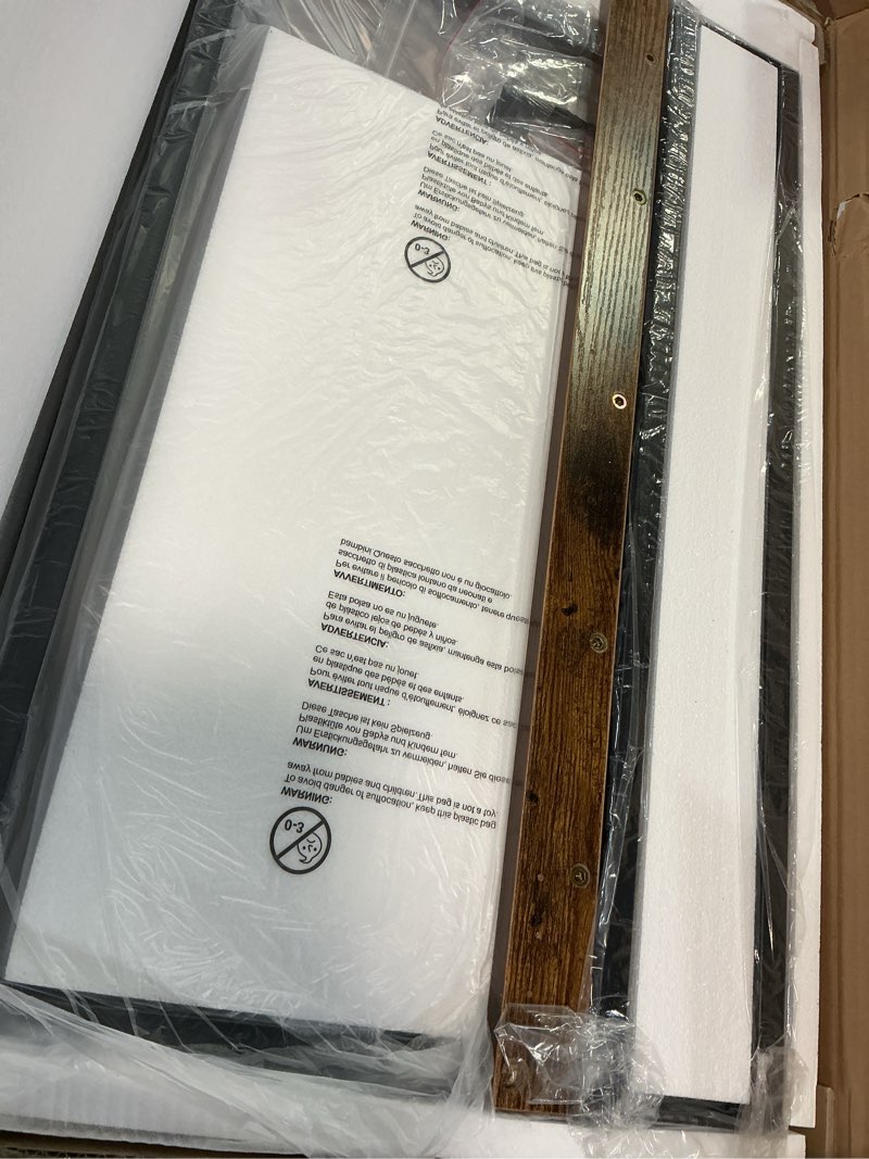 Condition photo showing Good Condition for Huuger Folding Desk for Small Spaces, 31.5 Inch Foldable Computer Table, for Home Office, Study, Bedroom, Dorm, Space Saving, Small Writing Work Office Computer Desk, Easy to Fold, Rustic Brown Rustic Brown 18.9"D x 31.5"W