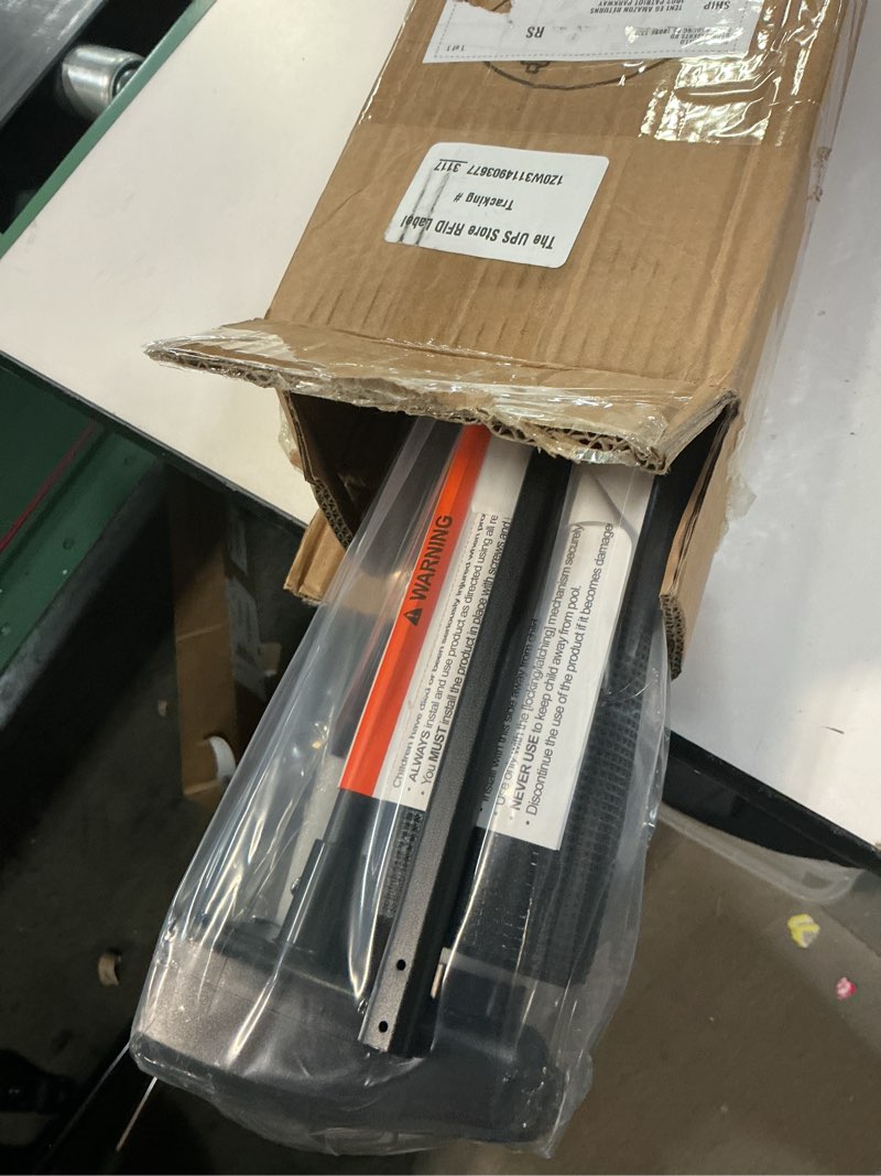 Condition photo showing Good Condition for Retractable Baby Gate for Doorways and Stairs, Mesh Safety Gate for Pet, Indoor & Outdoor Use, One-Hand Operation, Easy Installation, 33.6" Tall, Expands to 55" Wide?Black,33.6"x55" 33x55 Inch Black