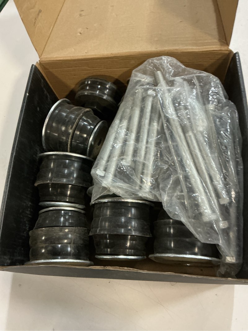 Condition photo showing Good Condition for black super duty body mount bushing kit for 2008-2016 ford f250 f350 2wd 4wd polyurethane body cab mounts & steel sleeves & hardware kf04060bk kf04060bk-black