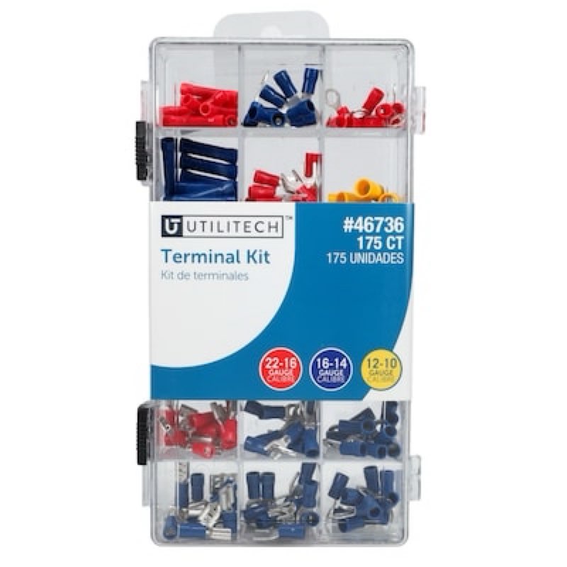 Utilitech 22-10 Gauge Butt splice Multiple colors/finishes 175 -Count