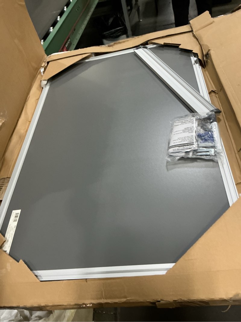 Condition photo showing Good Condition for Quartet Whiteboard, Non-Magnetic Dry Erase White Board, 3' x 2', Total Erase, Silver Aluminum Frame (S533)