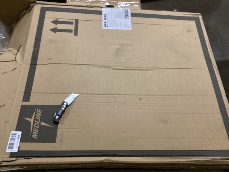 Condition photo showing Good Condition for Medline Durable Steel Wheelchair with Flip-Back Desk-Length Arms, Elevated Leg Rests, 20-Inch Wide Seat, 300-Ib weight capacity, 50.2 Pounds, Black 20" Wide