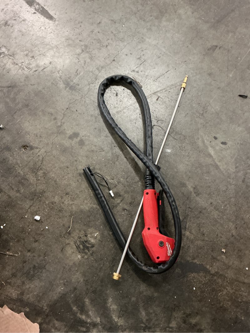 Condition photo showing As Is for replacement sprayer hose, handle, wand assembly