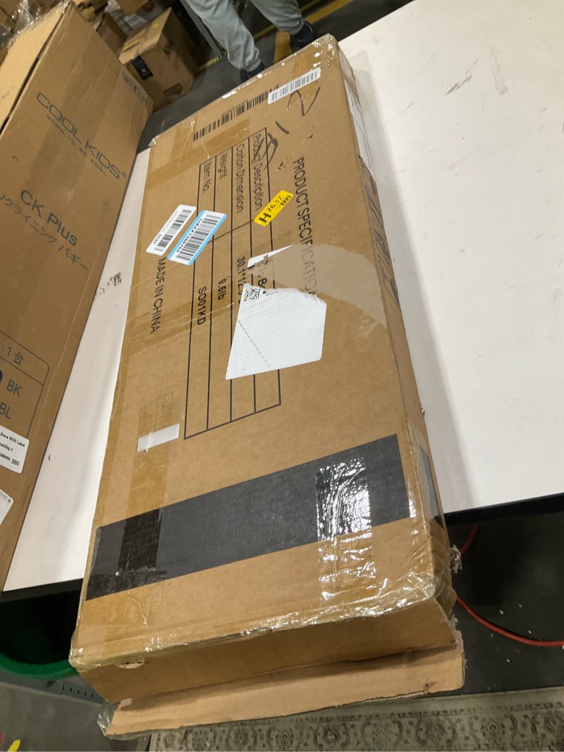 Condition photo showing As Is for SEIRIONE Sturdy Kids Bookshelf,4-Tier Book Shelf for Kids Room with Tear-Proof Oxford Fabric-Nursery Room Playroom Classroom,Deep Slings to Keep Books Upright,Ideal Height for Toddler Age 3+, White All White Bookshelf