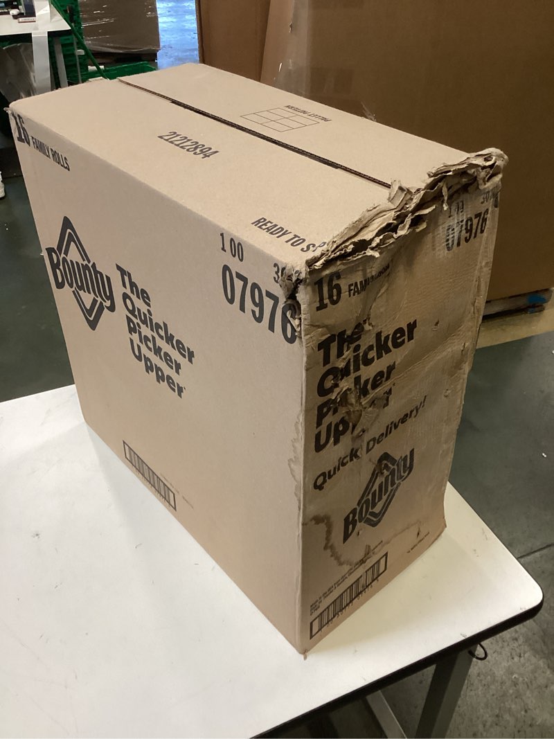 Bounty Paper Towels Quick Size, White, 16 Family Rolls = 40 Regular Rolls