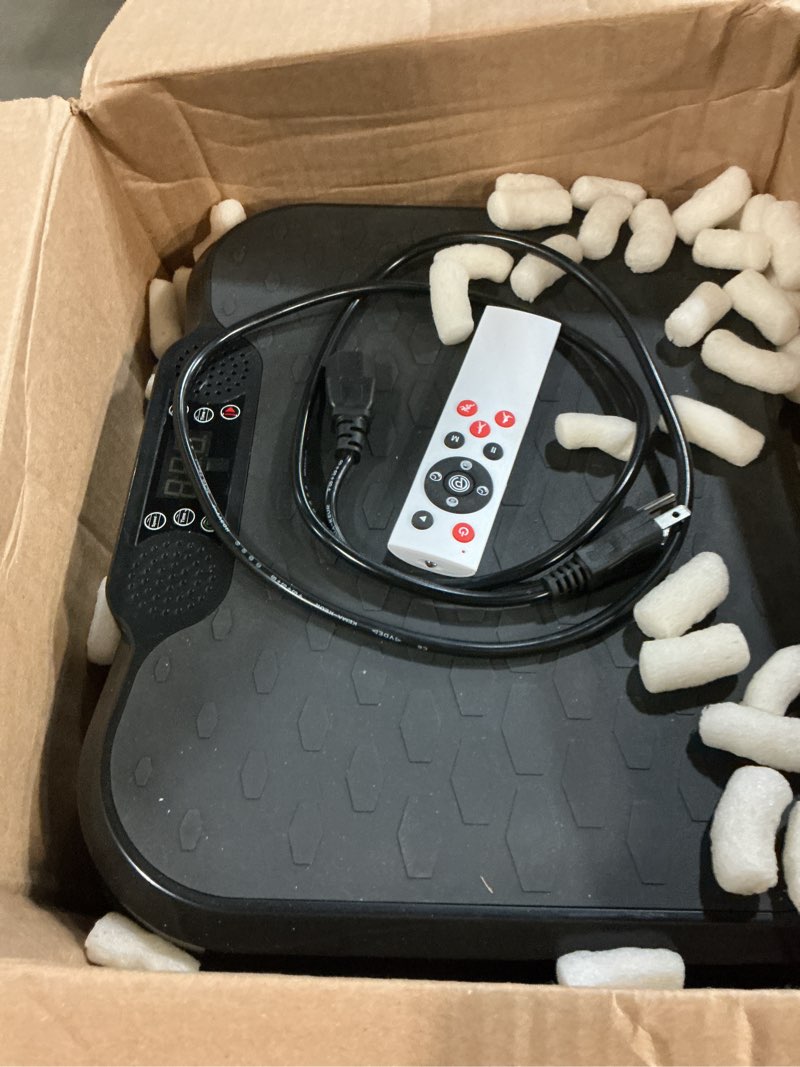 Condition photo showing Good Condition for aorapulse vibration plate exercise machine, vibration plate for lymphatic drainage weight loss, 400 lbs capacity full body workout vibrate fitness platform for home women men slim-black