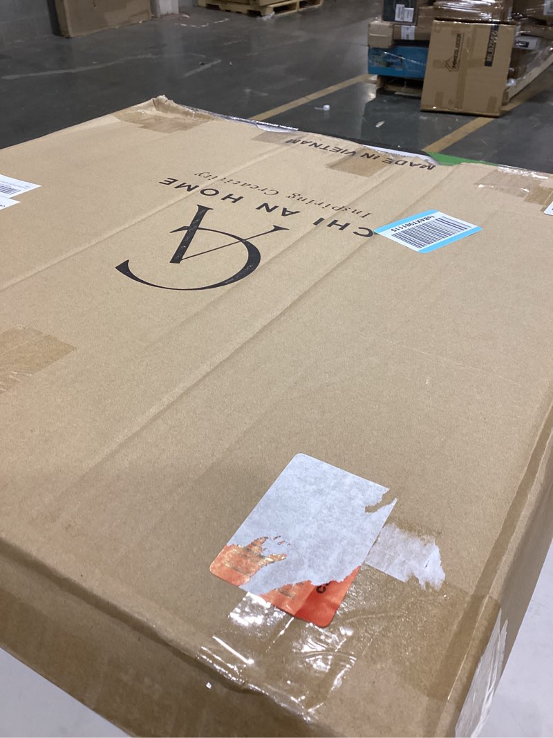 Condition photo showing Good Condition for CHI AN HOME 22", 19", 15" Extra Large Hanging Woven Wall Baskets, Water Hyacinth Hanging Wicker Baskets for Wall Decor, Boho Wall Decor Rustic, Oversized Wall Art for Living Room, Bedroom Set of 3 (White)