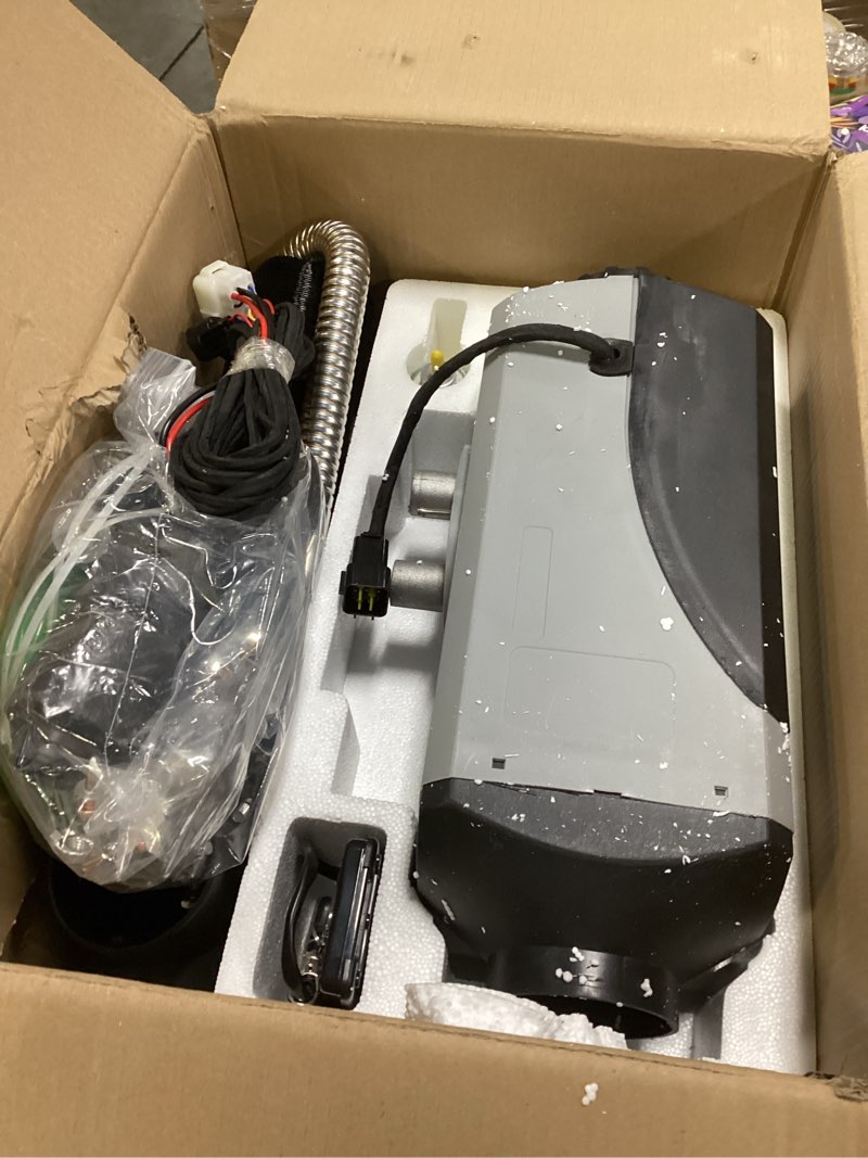 Condition photo showing As Is for 8KW Diesel Heater, 12V/24V Parking Heater with LCD Display, Automatic Start and Stop, for RV Garage Camper Fishing SUV Car Trailer Camper Van Boat (Split type)