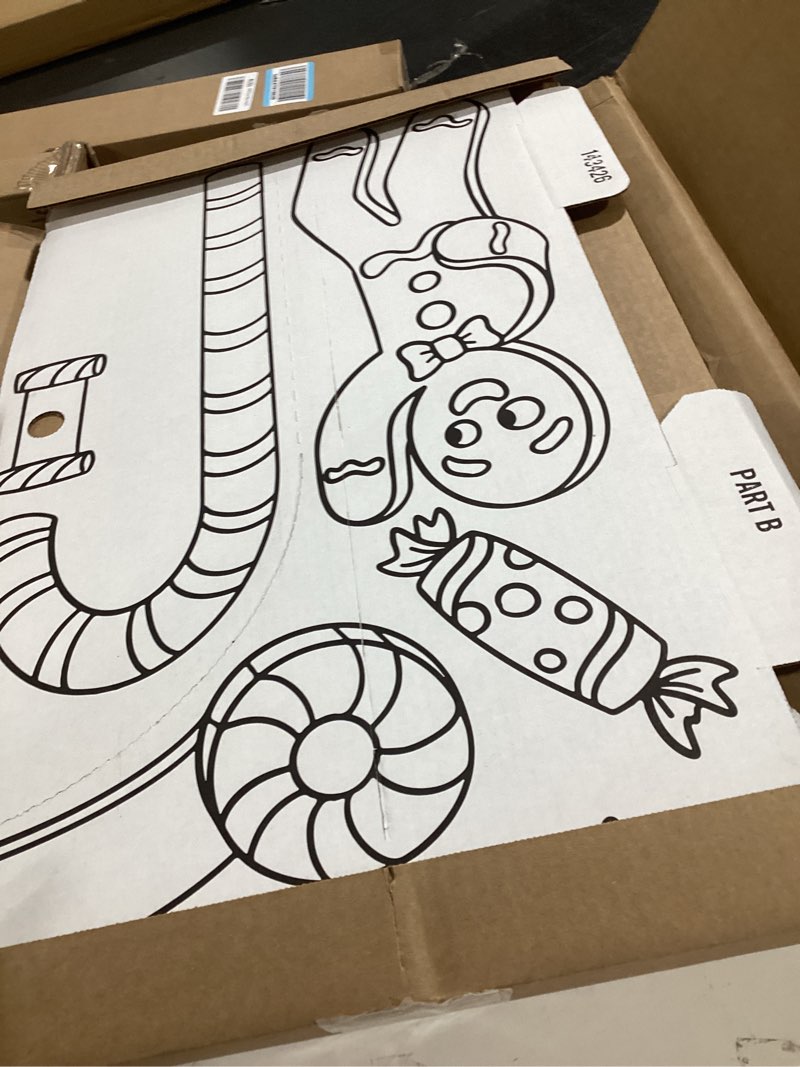 Condition photo showing Good Condition for Easy Playhouse BIG KIT - Gingerbread Arts & Crafts Cardboard Play House for Kids 3 and up - EASY to assemble