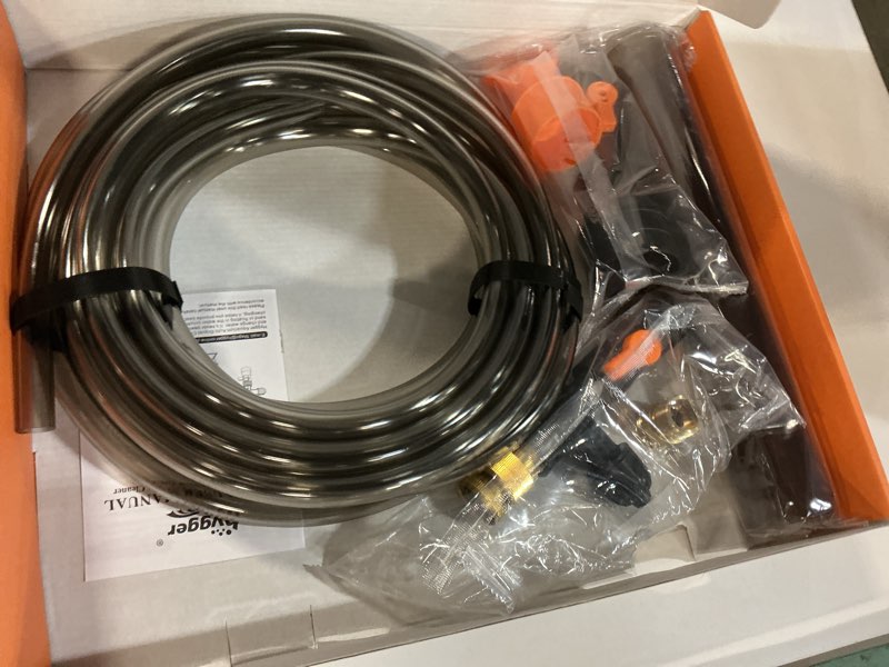 Condition photo showing New/Like New for hygger bucket-free aquarium water change kit metal faucet connector fish tank vacuum siphon gravel cleaner with long hose 25ft drain & fill 25 foot(pack of 1) metal