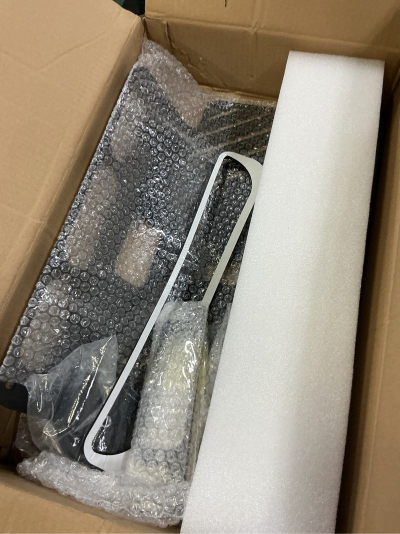 Condition photo showing As Is for metal drill-free light bar cab mount compatible with 2015-2026 ford f-150 / 2017-2026 ford f-250 f-350 f-450 f-550, fit for magnetic strobe light bar and magnetic antenna, support bolt-on mounting