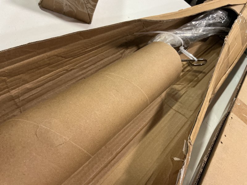 Condition photo showing Good Condition for Olympic EZ Curl Barbell Bar 47", 2-Inch Curl Bars for Weight Lifting,Hip Thrusts,Squat,Biceps-Home Gym Chrome Curling Bar for 2 Inch Weight Plates -2 Spring Collars(500lb Weight Capacity) Silver