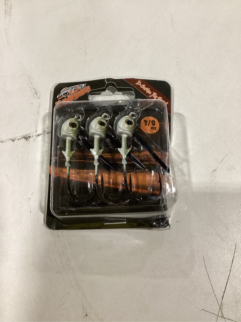 Condition photo showing As Is for DOBYNS RODS SWIMBAIT Head Heavy Hook W/WEEDGUARD 3/8 OZ / 3 Pack/AYU