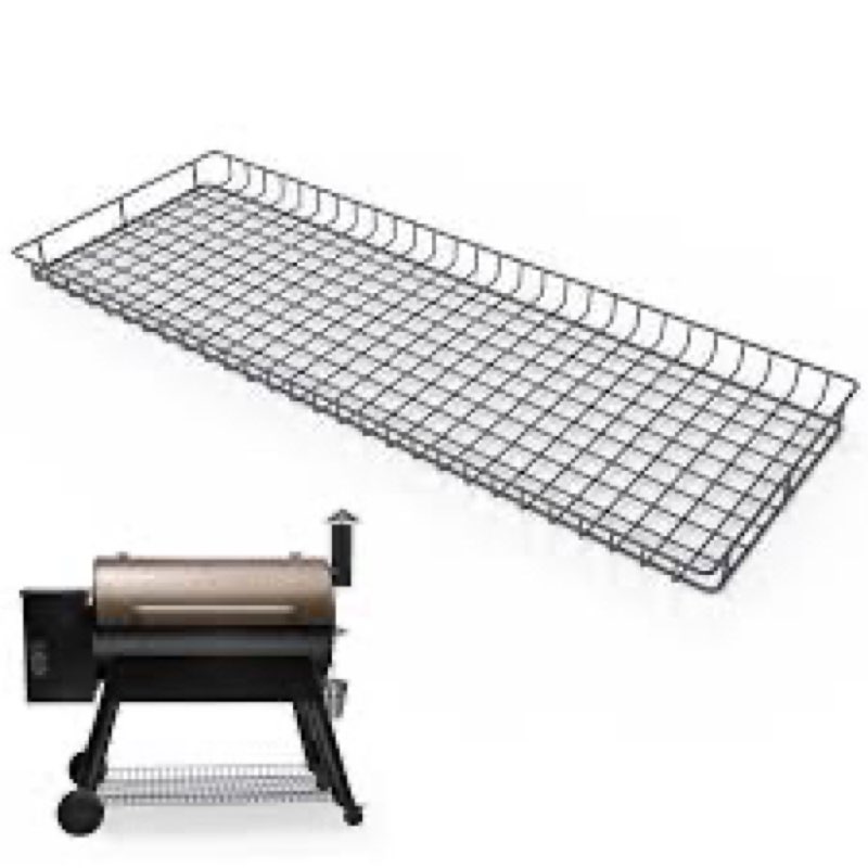 Upgrade Pellet Grill Storage Shelf for Traeger Pro Series 22 or 575 Pellet Grills, Durable Power Coa