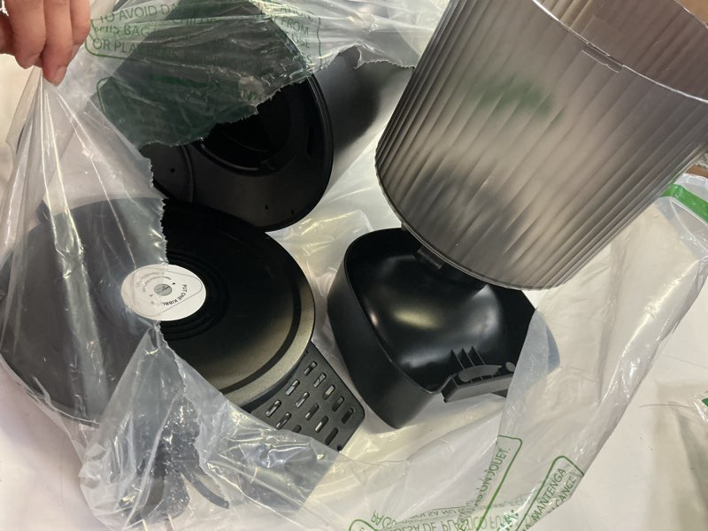 Condition photo showing As Is for petultra automatic cat feeder: 4l timed cats food dispenser programmable 1-6 meal for cat and small medium dog- auto pet feeder easy to set up dual power supply with desiccant bag| detachable washable black-basic edition