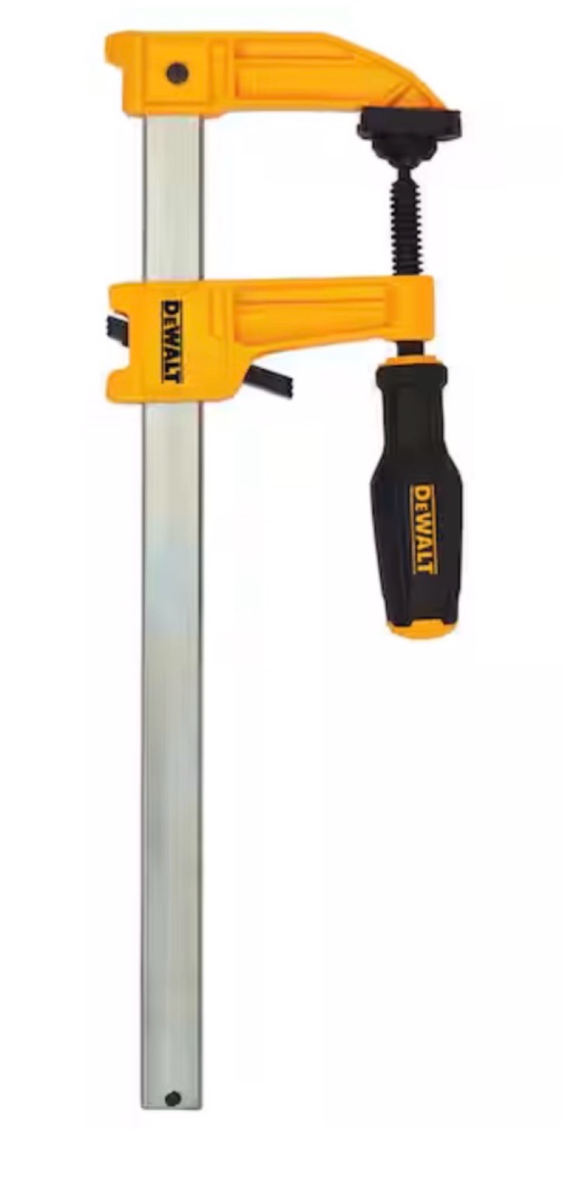 dewalt 12 in. 1000 lb. bar clamp w/3.25 in. throat depth