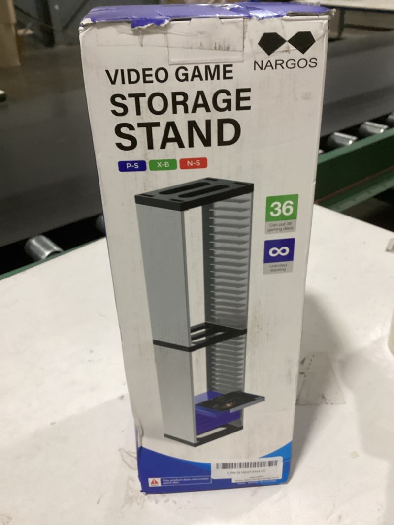 Nargos Video Game Storage Stand Tower for PS5/ PS4/ PS3/ Xbox Series S & X/Xbox one Game, Universal 