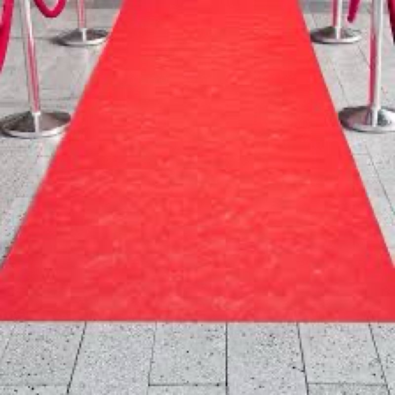 blue panda red carpet runner for party - 3 ft x 50 ft, red polyester carpet for wedding aisle, prom 
