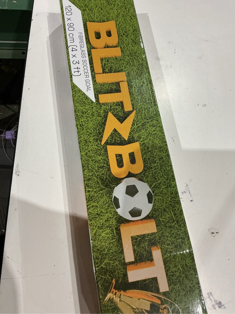 Condition photo showing New/Like New for blitzbolt soccer pop-up goal 120x90cm (4x3ft)