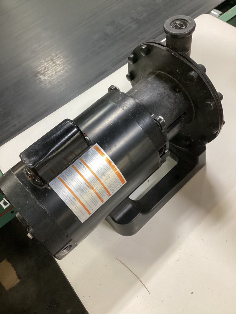 Condition photo showing As Is for 3/4 hp 115v/230v pb460 pb4-60 black booster pump for pressure side pool cleaners