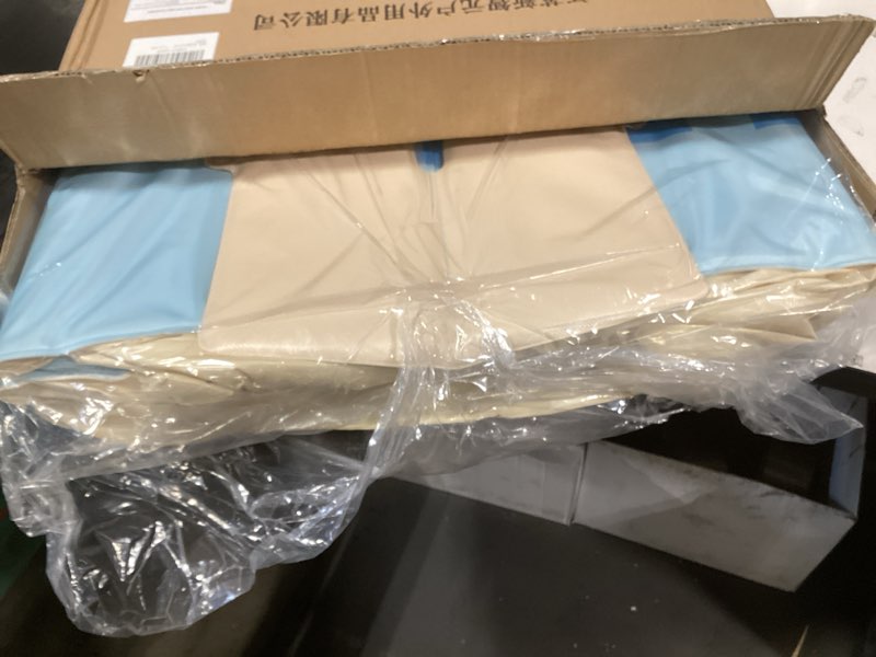 Condition photo showing Good Condition for Portable Foldable Bathtub, Freestanding Bathtub No Installation, Bathroom SPA Soaking Bath Tub, Shower Stall Collapsible Hot & Ice Bath Tub (Light Blue, 47.2"L x 21.6"W x 19.6"H) Light Blue | Mode 3 | ??47.2" x 21.6" x 19.6"