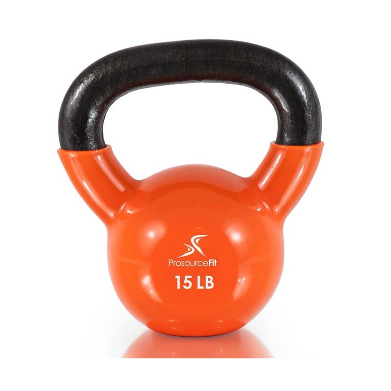 (15  kg) ProsourceFit Vinyl Coated Iron Kettlebell, Each
