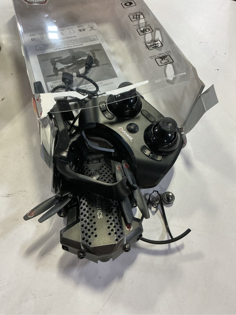 Condition photo showing As Is for voyage aeronautics va-1000 hd streaming drone with wide-angle lens- black color - size- 7 inches