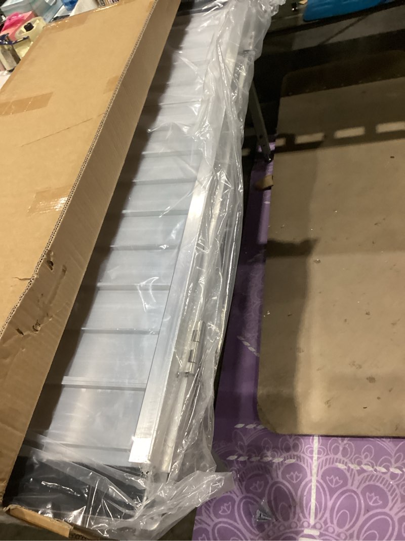 Condition photo showing Good Condition for vnn portable wheelchair ramp 4ft, non-slip aluminum ramps for wheelchairs for home, handicap wheelchair ramps for home steps, aluminum loading dock plates, doorways aluminum 4ft (usable height 4-12 inch)