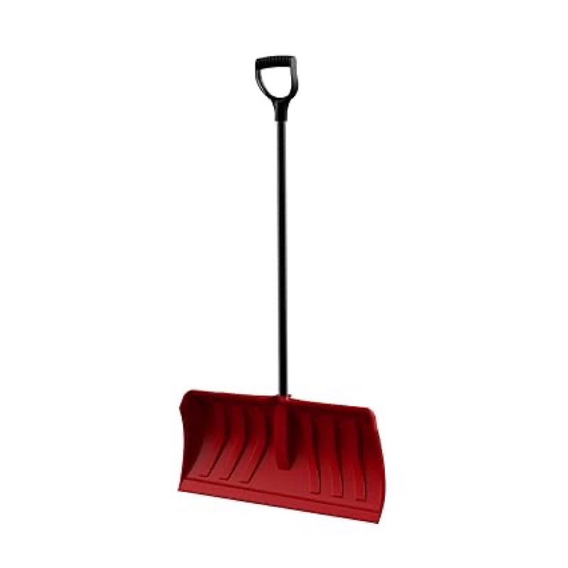 ERA Premium-Series 28-Inch XL Snow Pusher with Plastic-Edged High-Density Polyethylene Blade