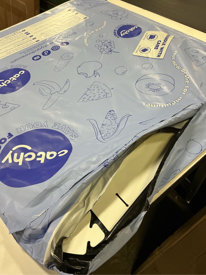 Condition photo showing Good Condition for catchy - food catcher - compatible with abiie beyond junior high chair + 12 other high chairs - highchair sold separately - baby & toddler food & mess catcher - under high chair accessory white for abiie beyond junior