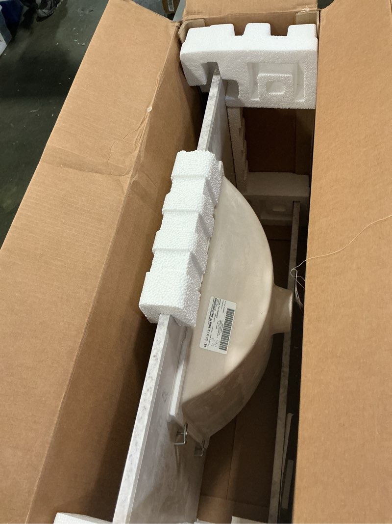 Condition photo showing Good Condition for 2694718 Design House 31" Cultured Marble Vanity Top with Integrated Sink and Backsplash