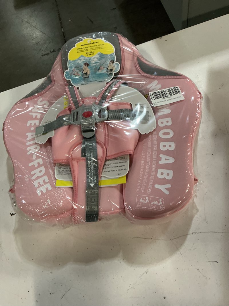Condition photo showing New/Like New for mambobaby float with canopy and tail new upgraded non-inflatable baby pool float mambo float swim trainer solid infant swim float adjustable pearl foam baby swim ring cloth unicorn pink