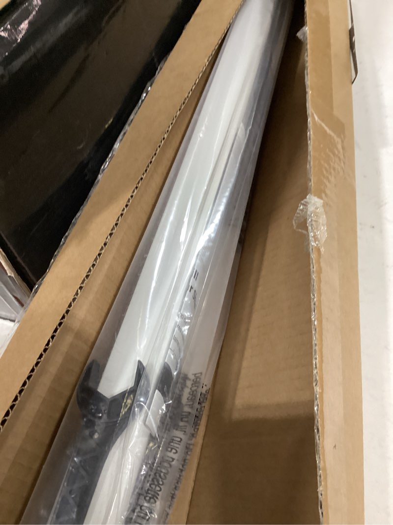 Condition photo showing As Is for lazblinds cordless cellular shades, no tools no drill blackout honeycomb shades pleated blinds for windows, 27'' w x 36'' h, silver white blackout-silver white 27'' w × 36'' h