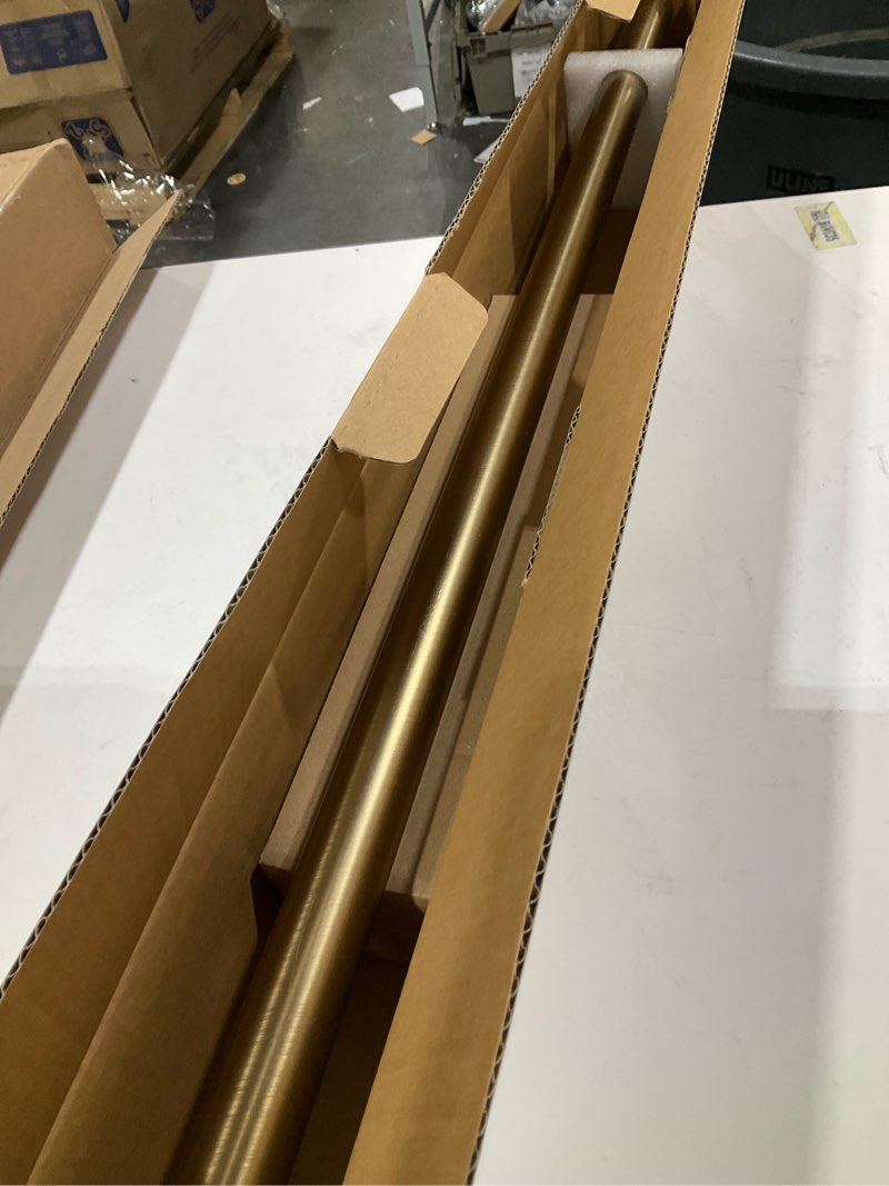 Condition photo showing Good Condition for Antique Bronze Disc Curtain Rods, 28-48 Inches Window Curtain Rod,Adjustable Room Darkening Drapery Rod with Aluminum Finials and Brackets,Wrap Around Design 28-48-inch Antique Bronze