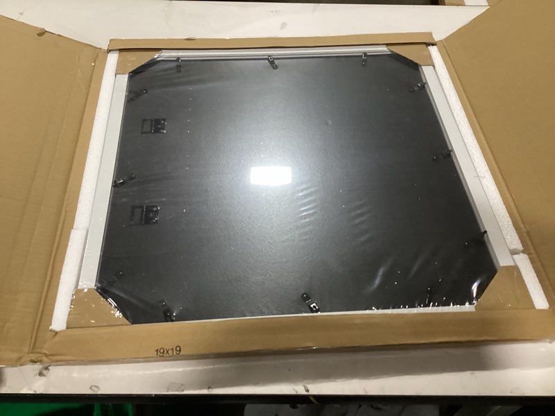 Condition photo showing New/Like New for 19x19 White Picture Frame Mat for 15x15 Photo Wall Mounting Poster Frame-1pcs White 19x19
