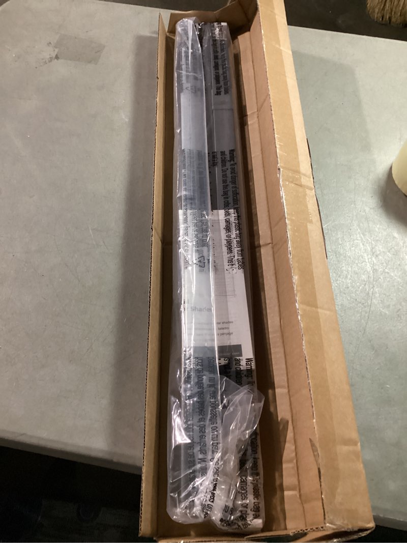 Condition photo showing As Is for lazblinds cordless cellular shades, no tools no drill blackout honeycomb shades pleated blinds for windows, 28'' w x 48'' h, midnight black blackout-midnight black 28'' w x 48'' h