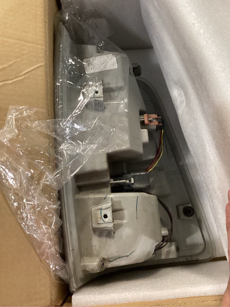 Condition photo showing As Is for led tail lights compatible with 2013-2018 dodge ram 1500 2500 3500 driver and passenger side taillights replace 68093081ab, 68093081ac, ch2800202 2013-2018 led black