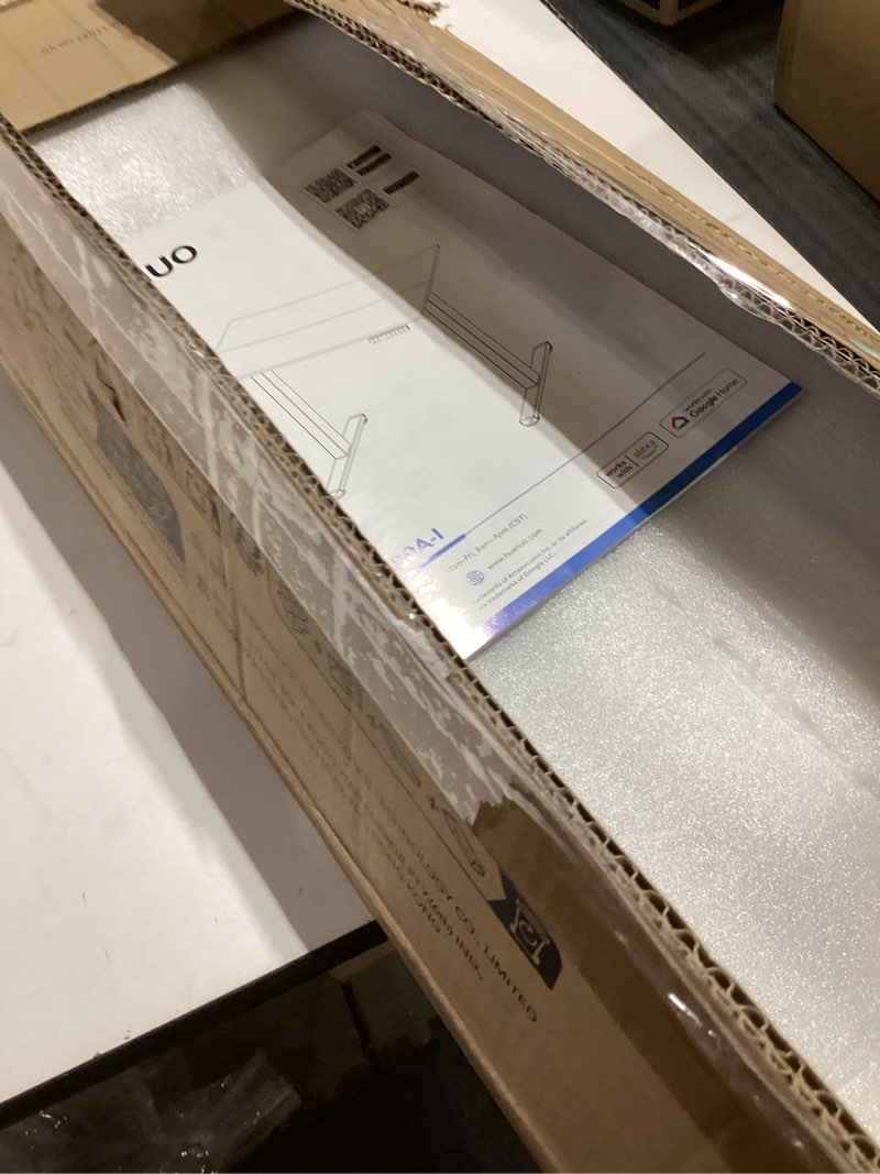 Condition photo showing Good Condition for HUANUO AI-Powered Electric Standing Desk with Smart APP, Work with Alexa & Google, Adjustable Height, 6 Memory Settings, Sedentary Reminder, Ergonomic Sit-Stand Desk, 32-inch, Light Walnut AI-32" x 19" Light Walnut