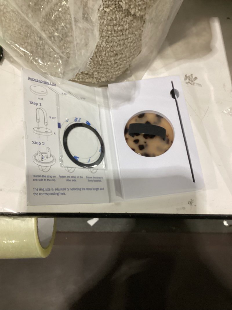 Condition photo showing Good Condition for Heesch Upgraded Tortoise Grip for Magsafe Phone Loop Grip for Back of iPhone Tortoiseshell Mag Finger Silicone Strap for Phone Case Magnetic Accessories Cell Phone Ring Holder Cute, Blonde Tortoise