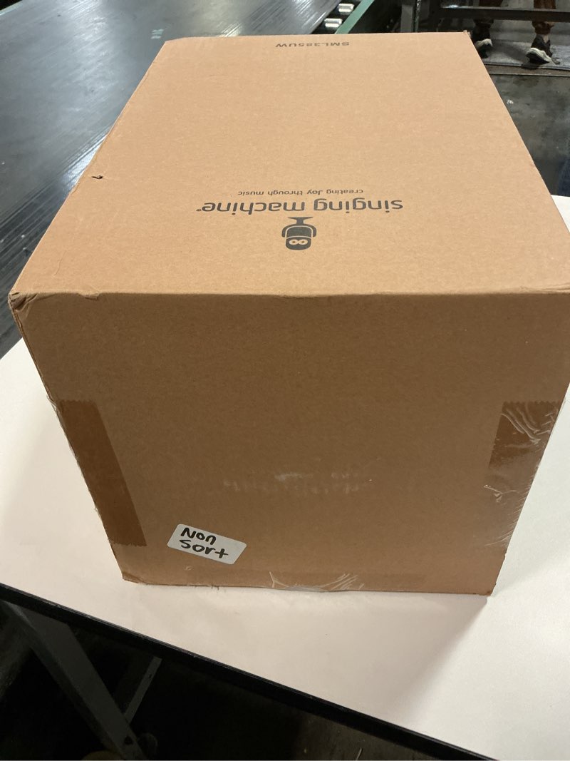 Condition photo showing New/Like New for Singing Machine Portable Karaoke Machine for Adults & Kids with Wired Microphone, White - Built-In Speaker, Bluetooth with LED Disco Lights - Karaoke System with CD+G Player & USB Connectivity