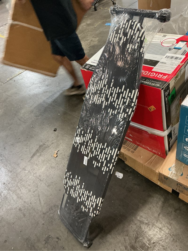 Condition photo showing New/Like New for ironing board full size 54"x13" - adjustable height foldable iron board with iron rest, heat-resistant cover & ultra thick padding - heavy-duty sturdy design, space-saving ironing table (grey) gray 54"x13"
