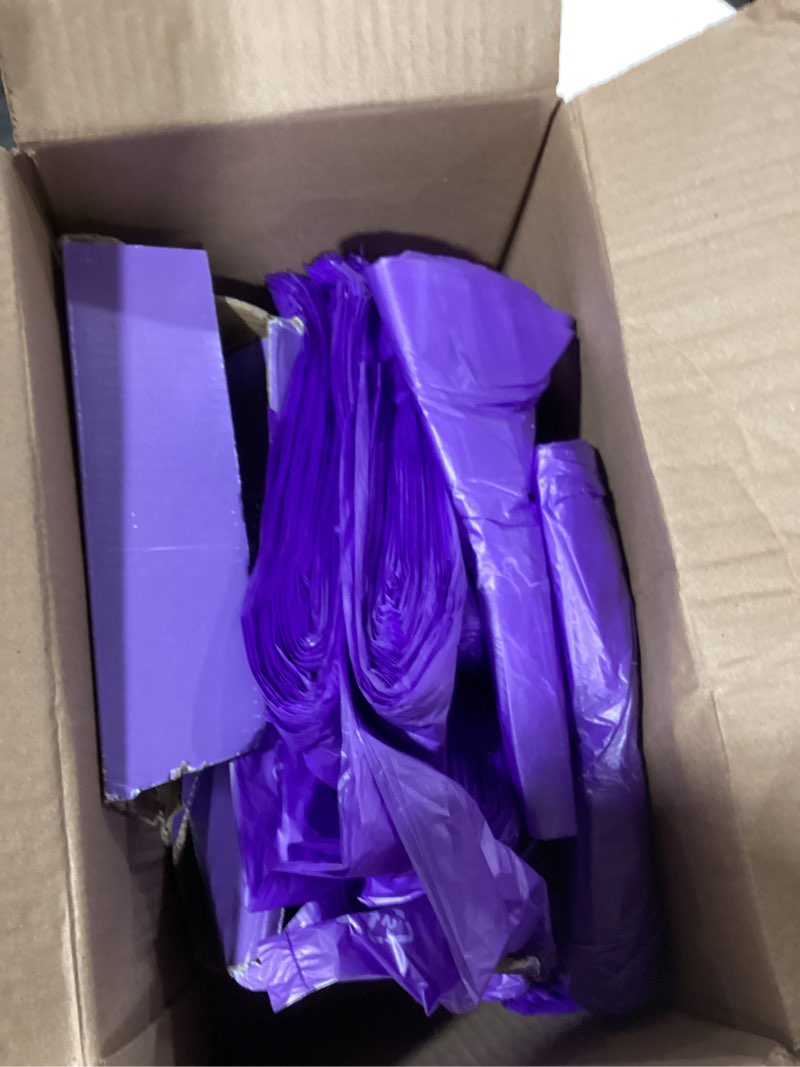 Condition photo showing Good Condition for Baby Diaper Bag Disposable (600 Count) Fresh Baby Powder Scented Easy Tie Handles Bulk Diaper Sacks Disposable Dog Poop Waste Bags Cat Litter Clump & Poop Bags Sanitary Pad Waste Bags (600 Bags) 600 Count (Pack of 1) Purple